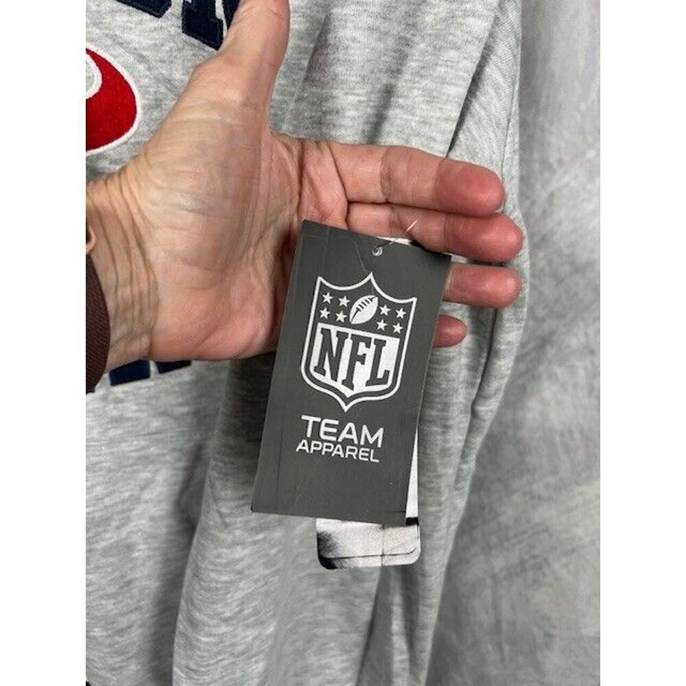 NFL Houston Texans Bull Embroidered Grey Hoodie Size M Retails $85 Brand New - Picture 5 of 7